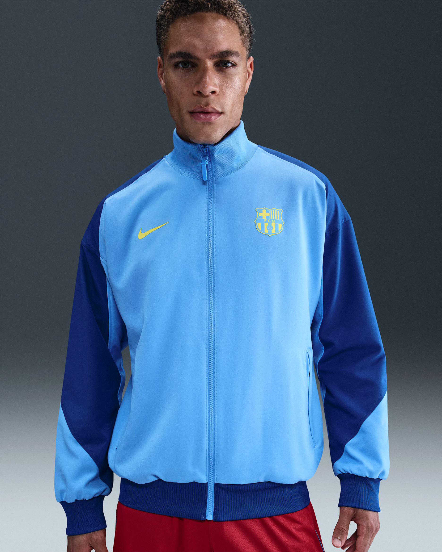 FC Barcelona Strike Fourth Men's Nike Dri-FIT Soccer Anthem Jacket